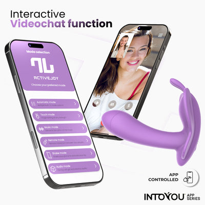 INTOYOU APP SERIES Stimulateur papillon ailé avec application Lavande