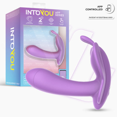 INTOYOU APP SERIES Stimulateur papillon ailé avec application Lavande
