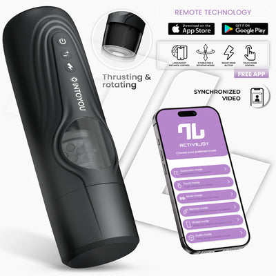 Série INTOYOU APP Egor Masturbateur masculin avec rotation et poussée via application