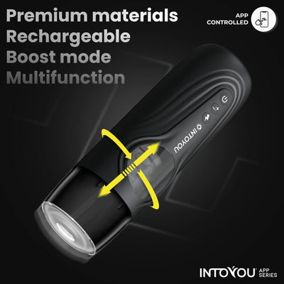 Série INTOYOU APP Egor Masturbateur masculin avec rotation et poussée via application