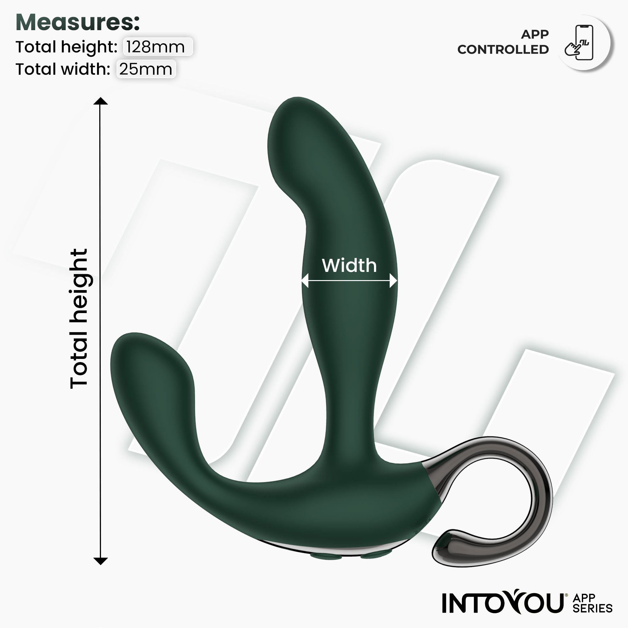 INTOYOU APP SERIES Greeny Masajeador Prostático con Finger Wiggling y App