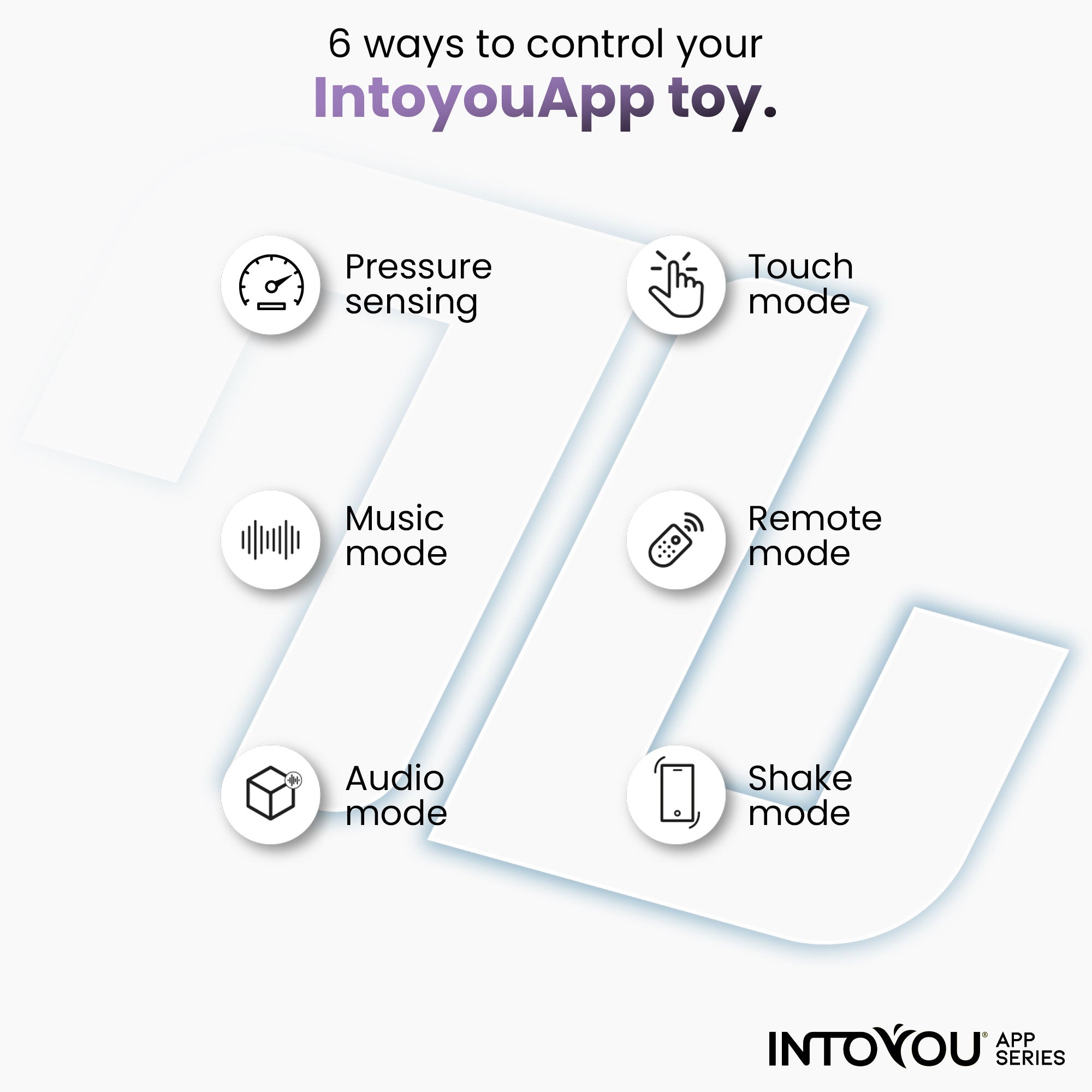 Bague vibrante INTOYOU APP SERIES Rank avec application bleue