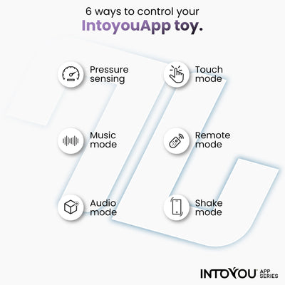Bague vibrante INTOYOU APP SERIES Rank avec application bleue