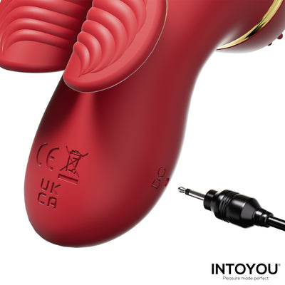 Stimulateur INTOYOU Beeny avec 4 têtes, succion, tapotement, chatouillement et léchage