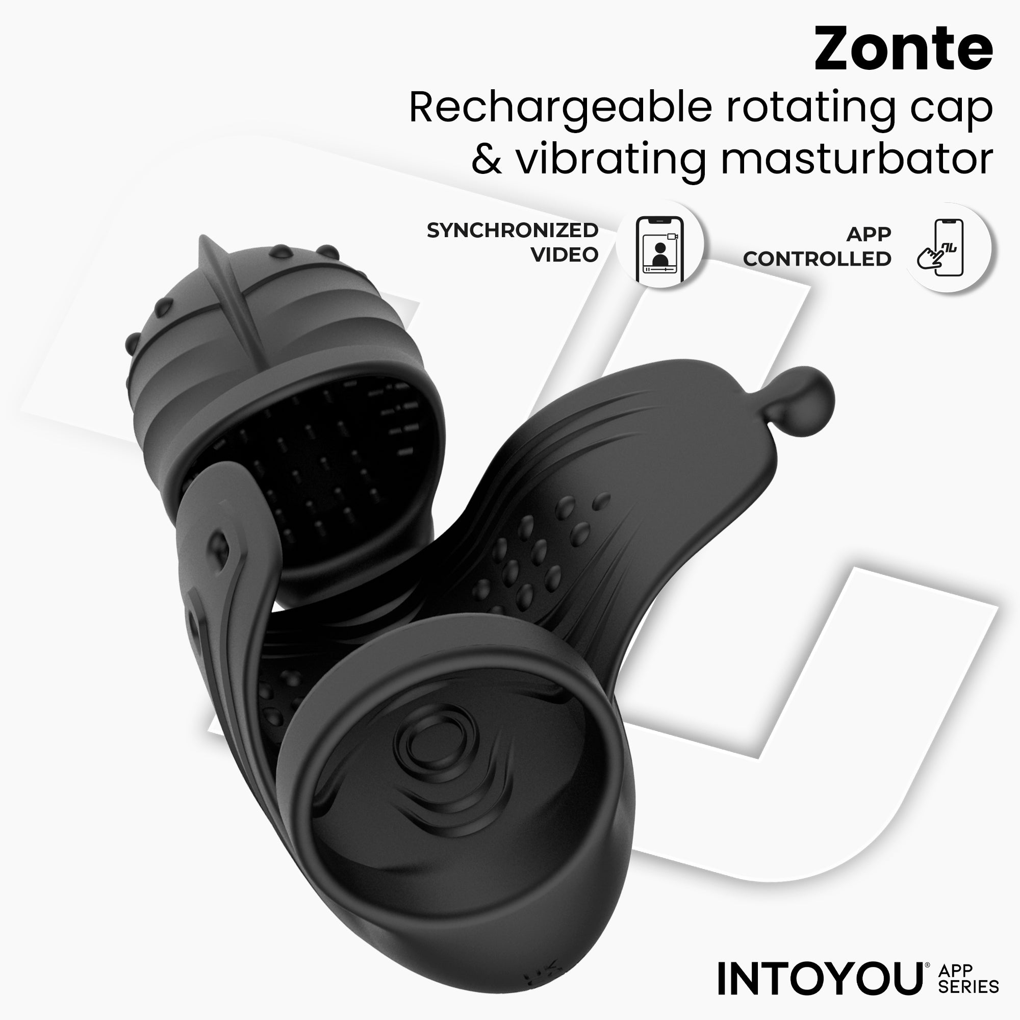 Zonte Masturbador con Rotación y Vibración con App